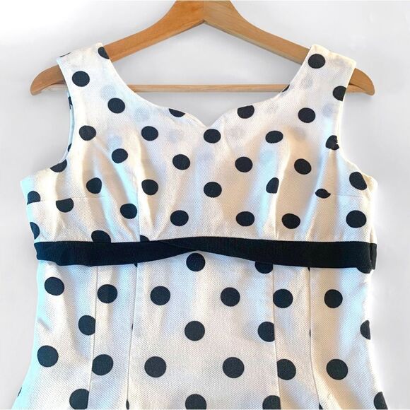 Vintage 1950’s Mindy Ross Polka Dot Wiggle Dress - Picture 3 of 10